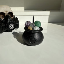 Load image into Gallery viewer, Crystal Confetti Cauldron - Milky Way Creations - Sydney - Crystal - Crystals - Candles - Soap - Howlite - Amethyst - Ethically Sources - Stones - gemstones - wholesale - amazonite
