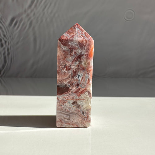 Mexican Crazy Lace Agate Obelisk - Milky Way Creations - Sydney - Crystal - Crystals - Candles - Soap - Howlite - Amethyst - Ethically Sources - Stones - gemstones - wholesale - amazonite