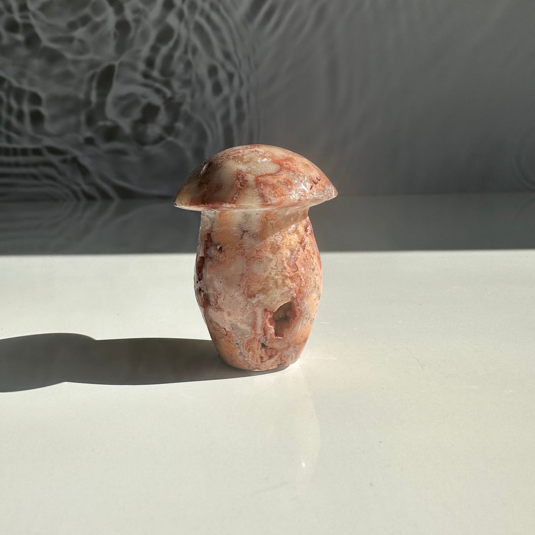 Pink Crazy Lace Agate Mushie - Milky Way Creations - Sydney - Crystal - Crystals - Candles - Soap - Howlite - Amethyst - Ethically Sources - Stones - gemstones - wholesale - amazonite
