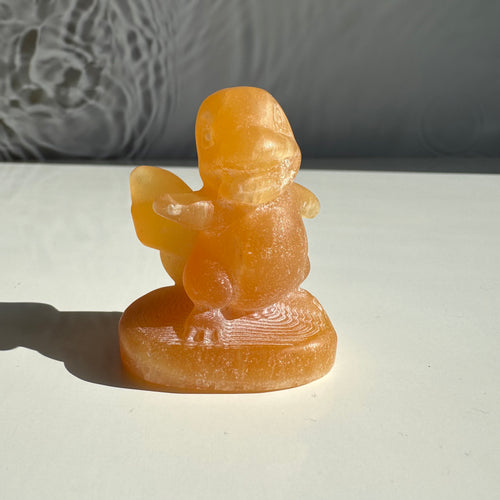 Orange Calcite Charmander Figurine - Milky Way Creations - Sydney - Crystal - Crystals - Candles - Soap - Howlite - Amethyst - Ethically Sources - Stones - gemstones - wholesale - amazonite