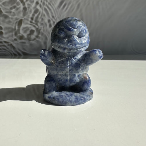 Sodalite Squirtle Figurine - Milky Way Creations - Sydney - Crystal - Crystals - Candles - Soap - Howlite - Amethyst - Ethically Sources - Stones - gemstones - wholesale - amazonite