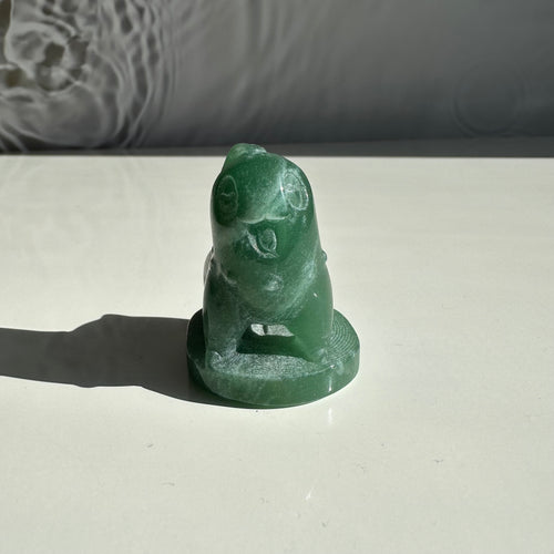 Green Aventurine Chikorita Figurine - Milky Way Creations - Sydney - Crystal - Crystals - Candles - Soap - Howlite - Amethyst - Ethically Sources - Stones - gemstones - wholesale - amazonite