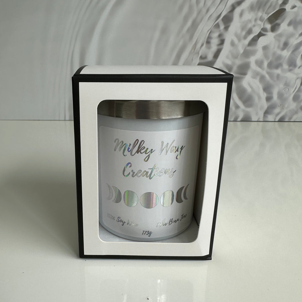 Medium Soy Candle - White Jar