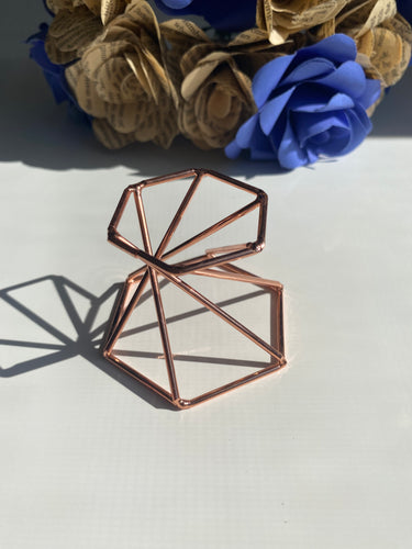 Geo Rose Gold Sphere Stand - Milky Way Creations - Sydney - Crystal - Crystals - Candles - Soap - Howlite - Amethyst - Ethically Sources - Stones - gemstones - wholesale - amazonite