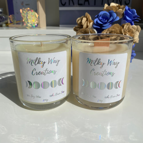 Large Soy Candle - Milky Way Creations - Sydney - Crystal - Crystals - Candles - Soap - Howlite - Amethyst - Ethically Sources - Stones - gemstones - wholesale - amazonite
