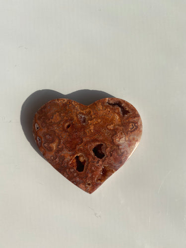 Pink Crazy Lace Agate Heart - Milky Way Creations - Sydney - Crystal - Crystals - Candles - Soap - Howlite - Amethyst - Ethically Sources - Stones - gemstones - wholesale - amazonite