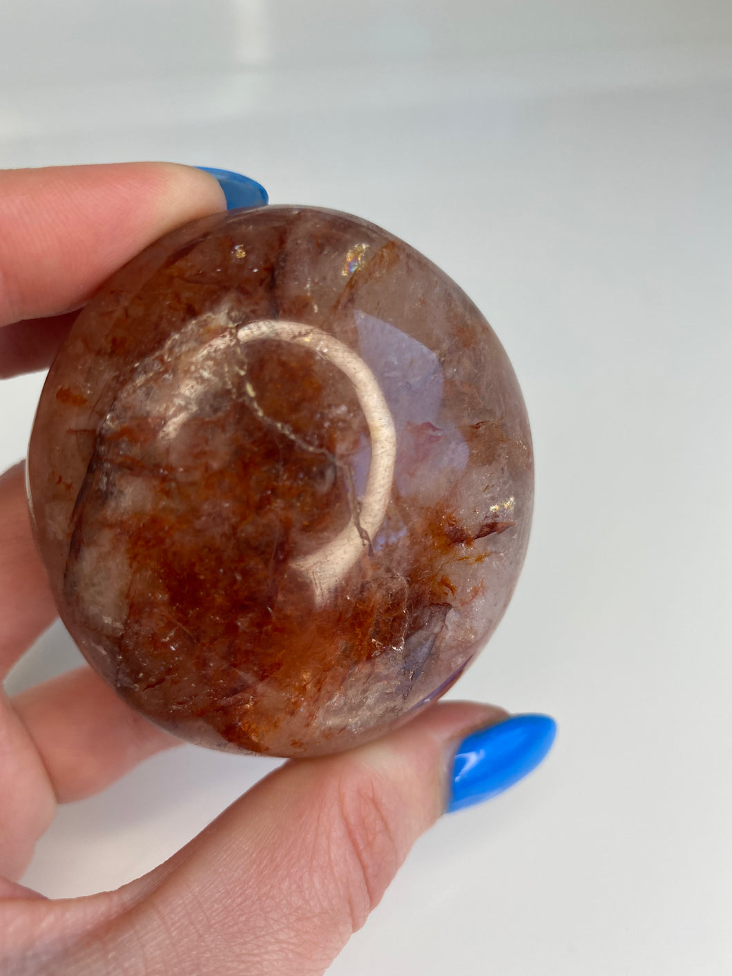 Fire Quartz Palm Stone - Milky Way Creations - Sydney - Crystal - Crystals - Candles - Soap - Howlite - Amethyst - Ethically Sources - Stones - gemstones - wholesale - amazonite
