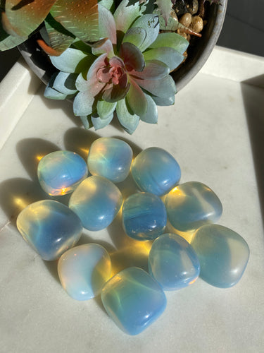 Opalite Tumbles - Milky Way Creations - Sydney - Crystal - Crystals - Candles - Soap - Howlite - Amethyst - Ethically Sources - Stones - gemstones - wholesale - amazonite