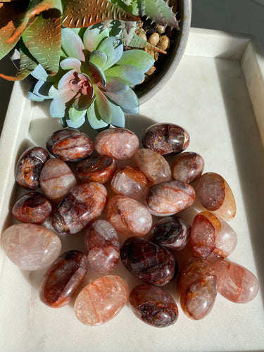 Fire Quartz Tumbles - Milky Way Creations - Sydney - Crystal - Crystals - Candles - Soap - Howlite - Amethyst - Ethically Sources - Stones - gemstones - wholesale - amazonite