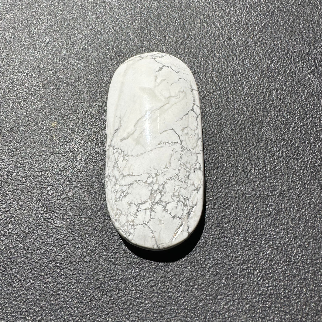 Howlite Palmstone - Milky Way Creations - Sydney - Crystal - Crystals - Candles - Soap - Howlite - Amethyst - Ethically Sources - Stones - gemstones - wholesale - amazonite